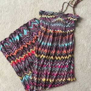 BCBG Maxazria Maxi Halter String Dress